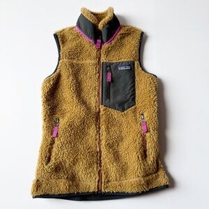 Patagonia Classic Retro-X Fleece Vest Nest Brown/Pitch Blue/Magenta XXS